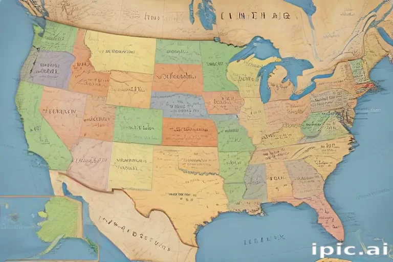 map united states