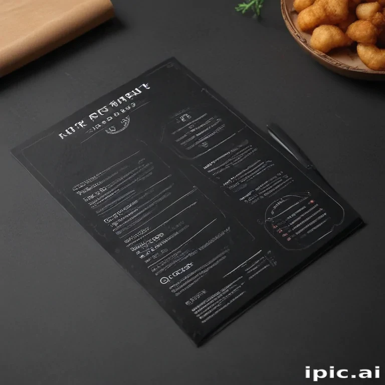 restaurant menu mockup free