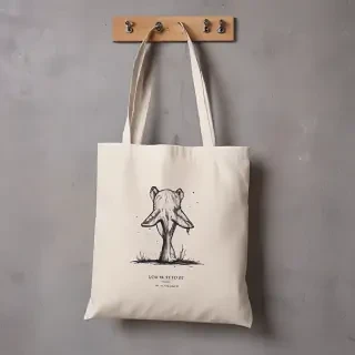 mock up tote bag