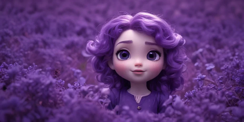 purple cute