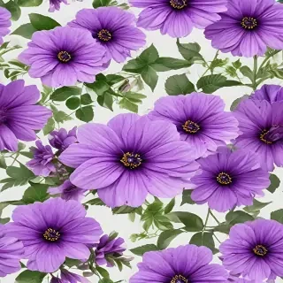 purple flowers transparent background