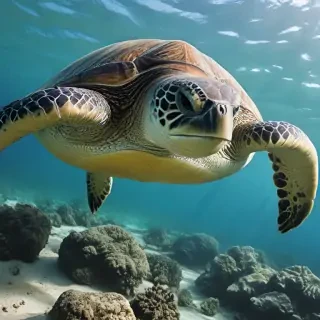 sea turtle desktop background