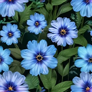 blue flowers background