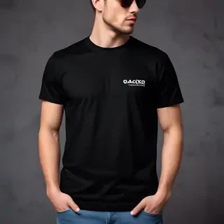 black t shirt mockup free