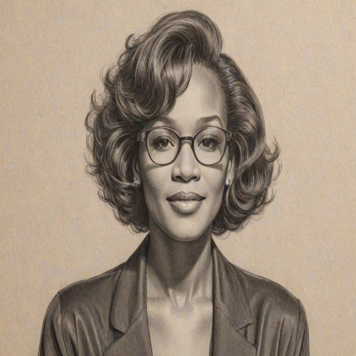 Wonderful Whitney Houston, pencil sketch, portrait of Bewitching woman 1946s in glasses, hair style beatnik, outline, clear lines, fine lines, 8k