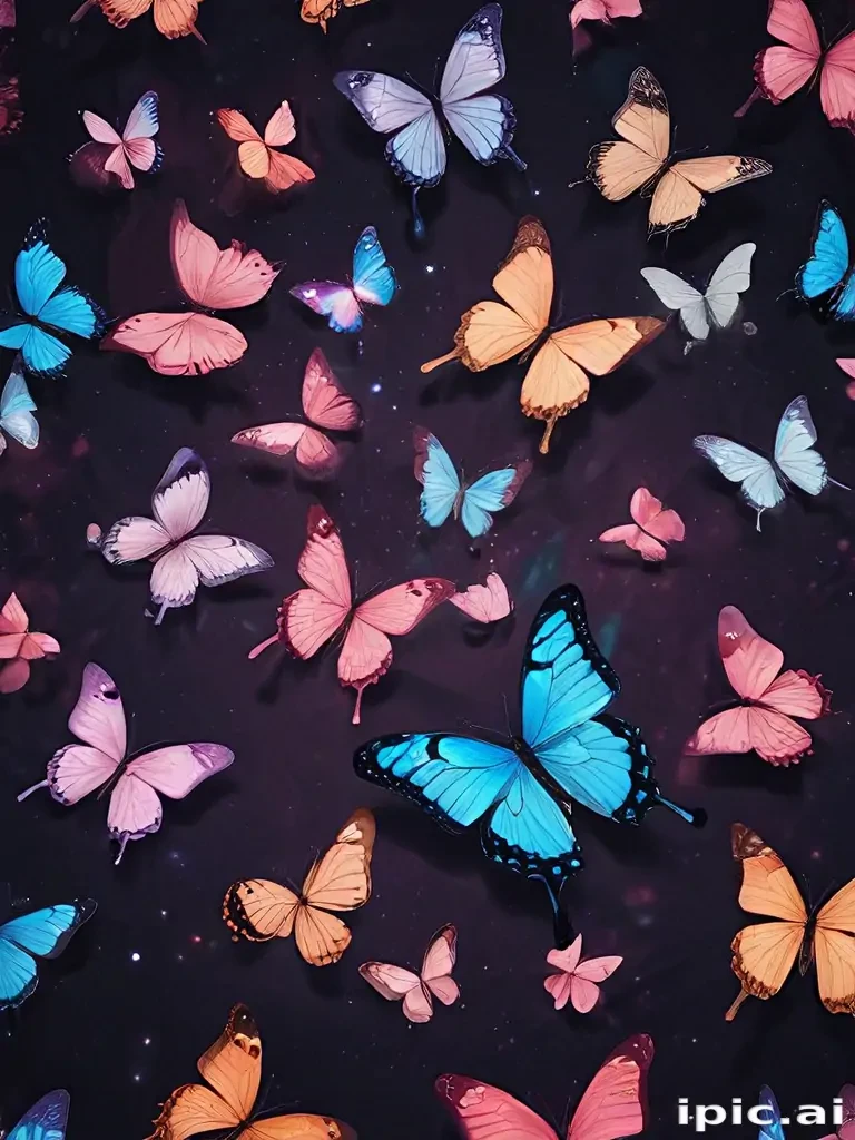 aesthetic butterfly background
