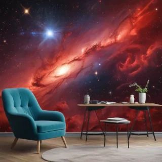 galaxy red wallpaper