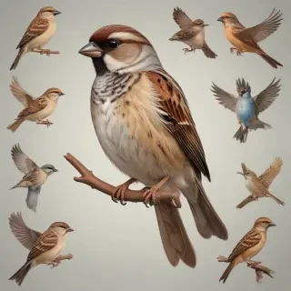 sparrow clipart