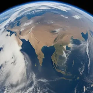earth from space