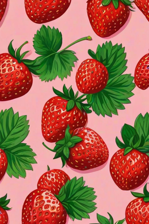 strawberry wallpaper aesthetic