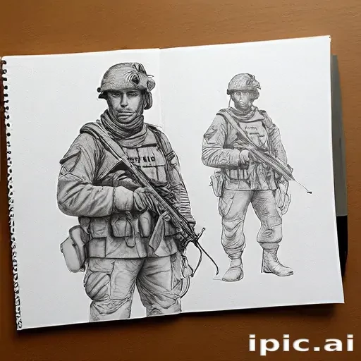 soldiers drawing