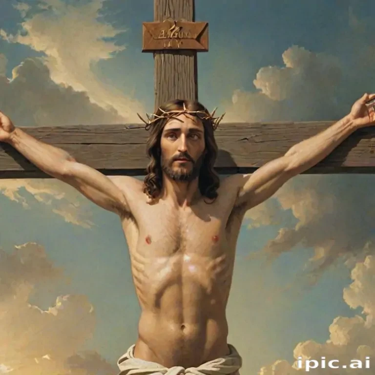 picture of jesus on cross