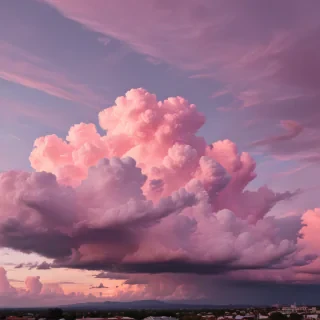 aesthetic pink clouds