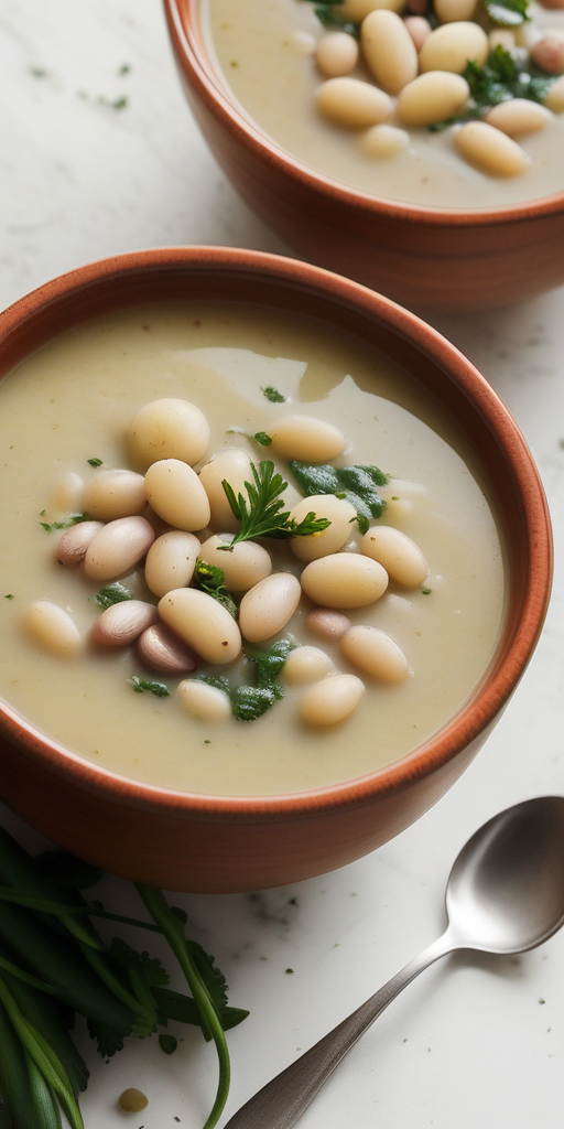 cauliflower potato white bean soup