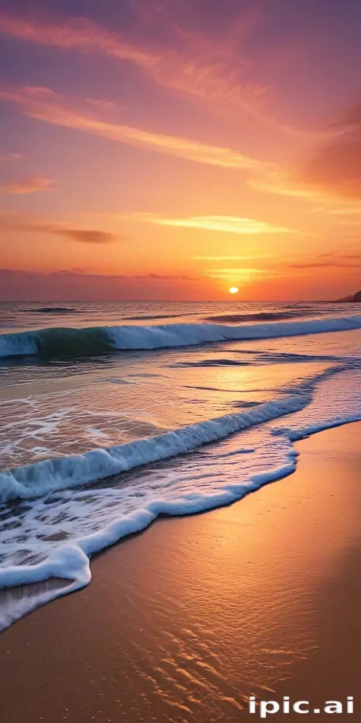 beach background sunset