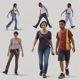 people walk png