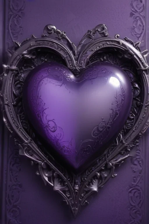 purple aesthetic heart