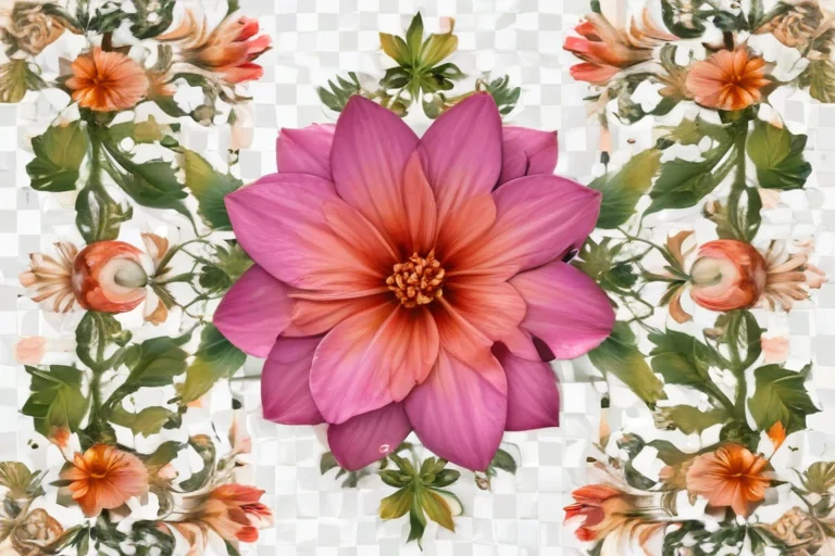 png border flower