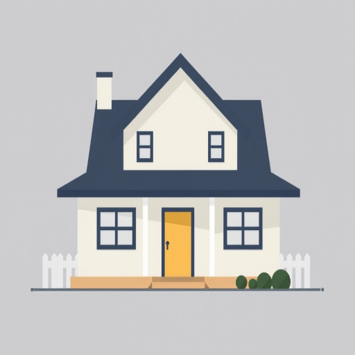 Regenerate a stylized icon of a house with a minimalist design, using a 50mm lens, f/2.8 aperture, ISO 100, shot from a frontal view, high dynamic range rendering, in a digital illustration style.