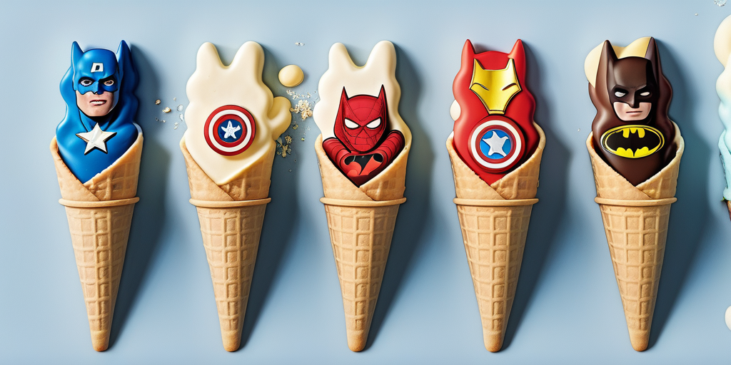 super hero ice cream bars