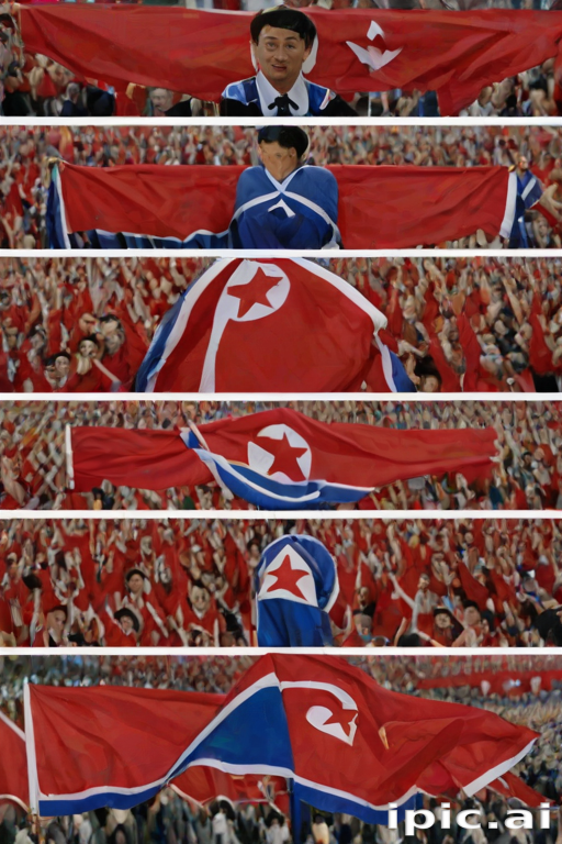 north korea flag