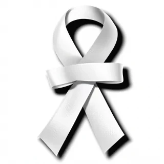 white ribbon png