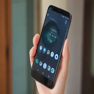 holding a phone