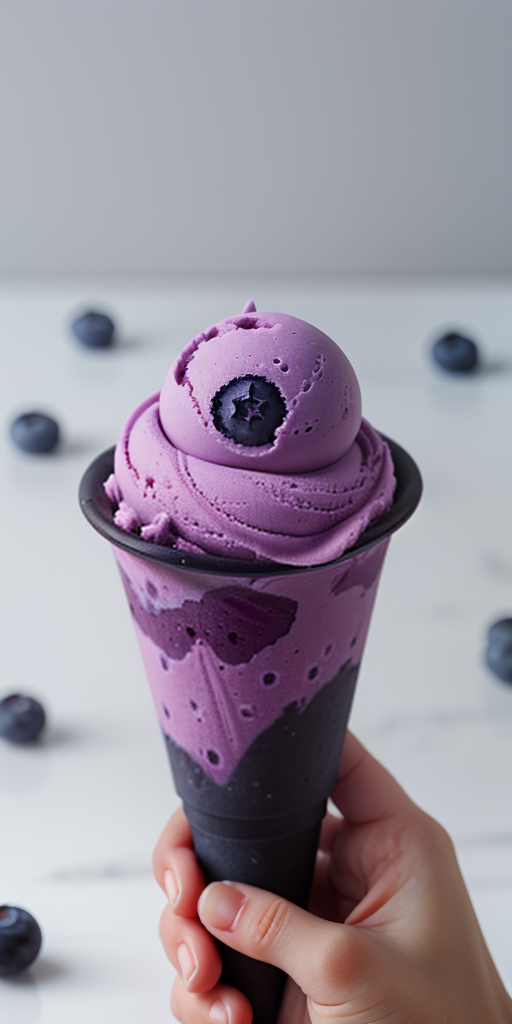 ninja creami blueberry ice cream