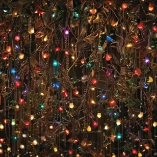 christmas lights iphone wallpaper