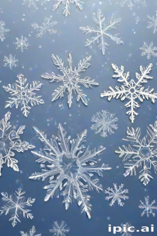 transparent snowflakes