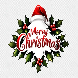 transparent background merry christmas clipart