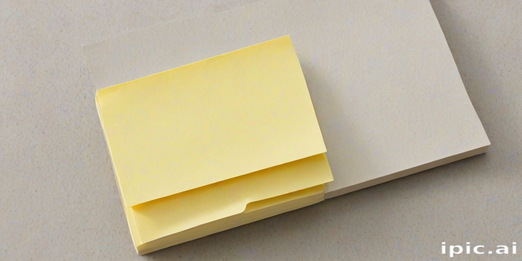 sticky note with transparent background