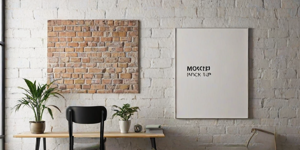 free wall art mockup