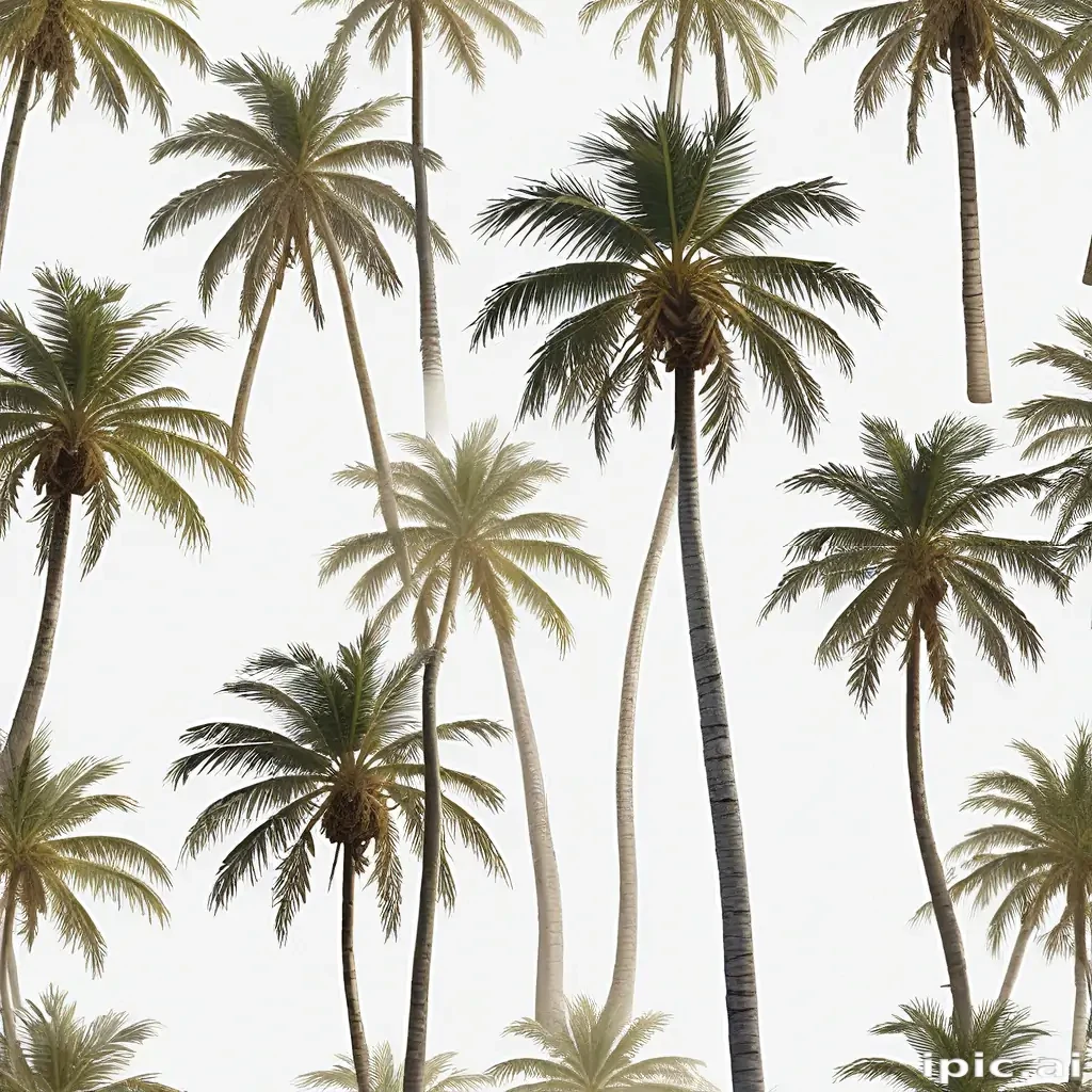 palm trees transparent