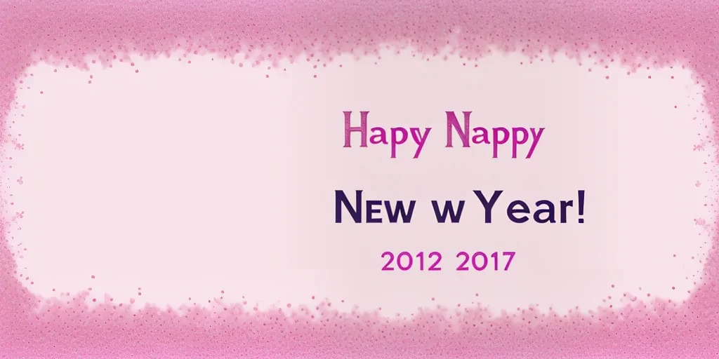 happy new year pink
