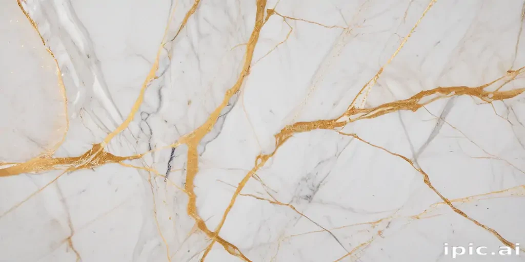 white and gold marble