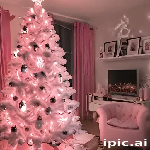 pink christmas aesthetic