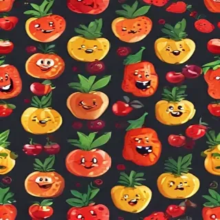 cartoon fruit