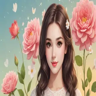 cute women background
