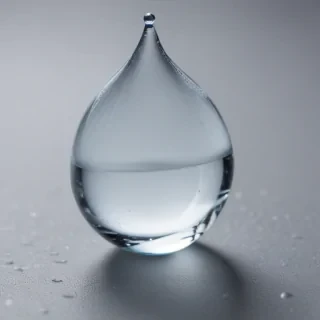 transparent water drop