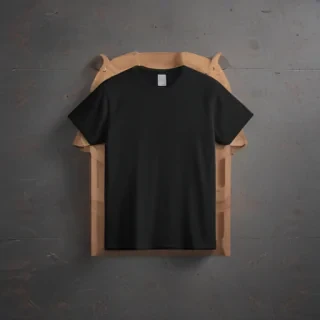 black tee shirt mockup