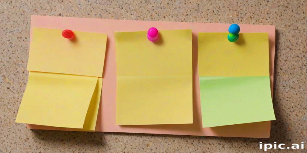 sticky note with transparent background