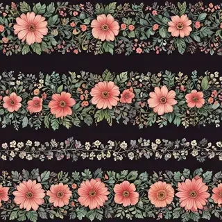 floral borders clipart