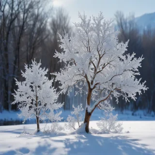 transparent snow