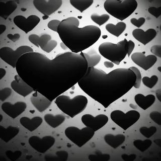 black hearts background