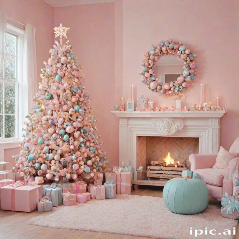 pastel aesthetic christmas wallpaper