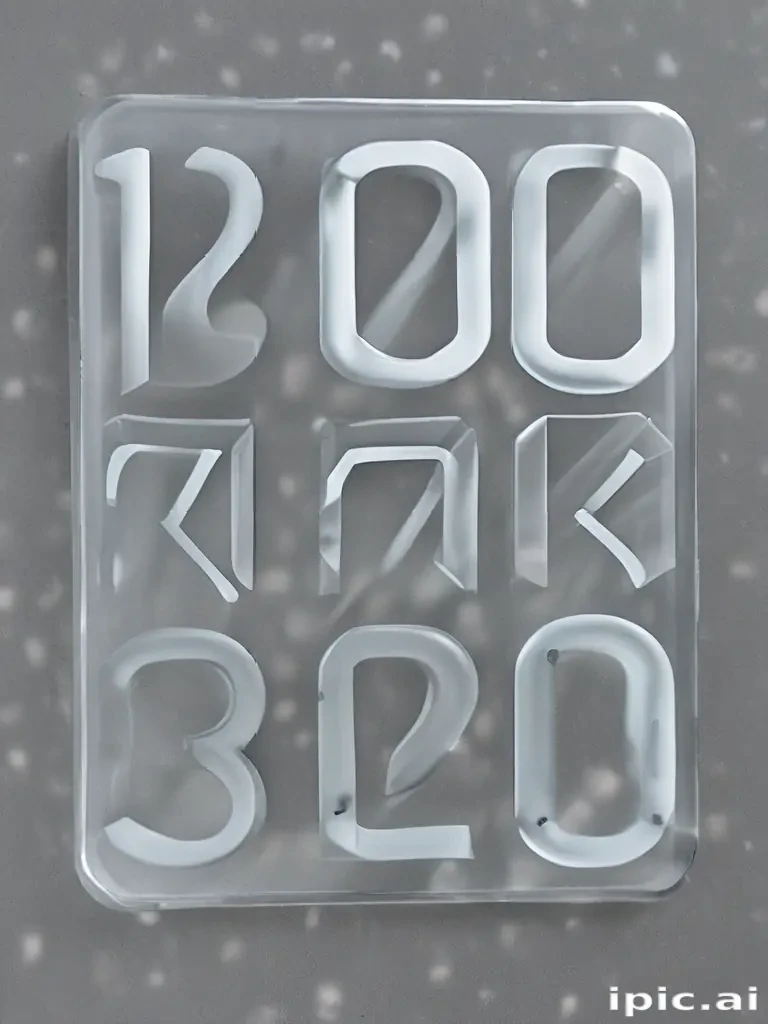 transparent numbers