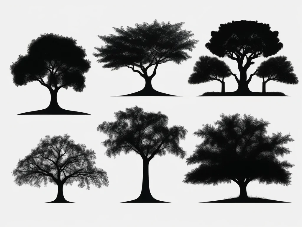 trees silhouette png