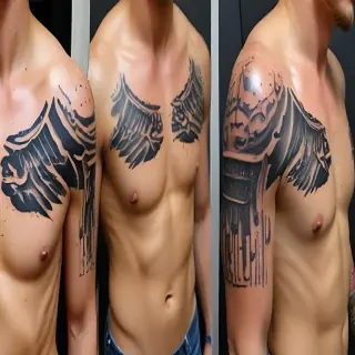 male rib tattoos