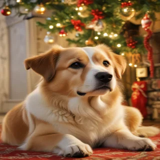 dog christmas backgrounds
